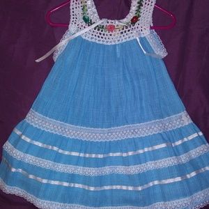 Hand made toddler girl Gladys summer dress as 2t